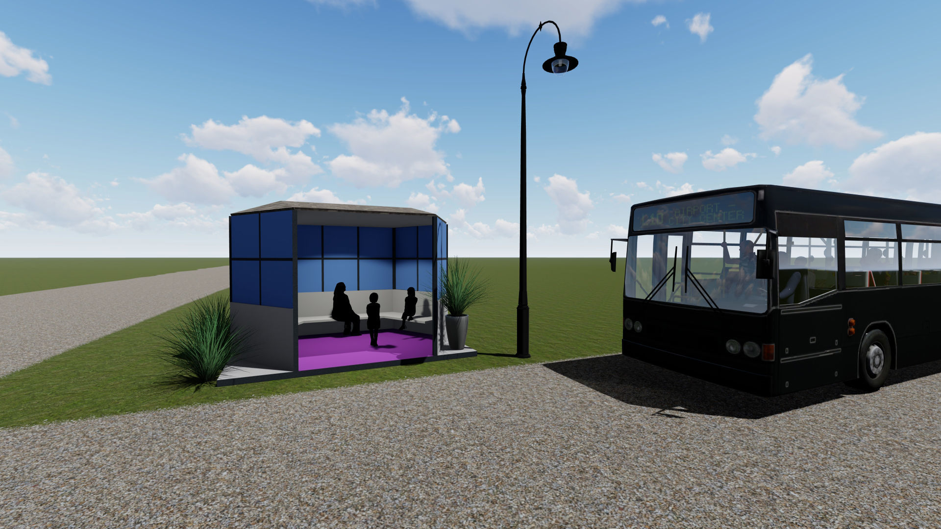 Plymouth bus stop rendering